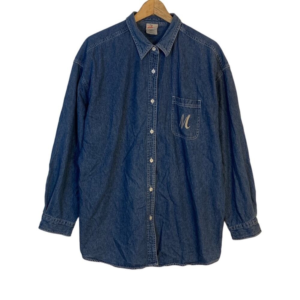Vintage Disney Store Mickey Mouse Denim Shirt